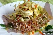 Fresh cabbage salads (white cabbage): simple and tasty recipes for every day