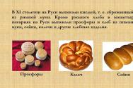 Apresentação sobre o tema “Pão e produtos de panificação” Apresentação sobre o tema pão