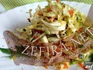 Salate od svježeg kupusa (bijeli kupus): jednostavni i ukusni recepti za svaki dan