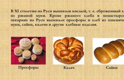 Presentation on the topic “Bread and bakery products” Presentation on the topic of bread