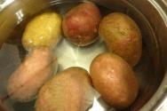 Batatas cozidas com arenque em conserva Como cozinhar arenque com batatas