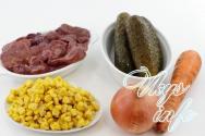 Recept za salatu od proždrljivosti sa jetrom