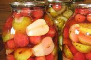 Pear compote for the winter - recipes