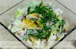 Salads with tongue - delicious recipes